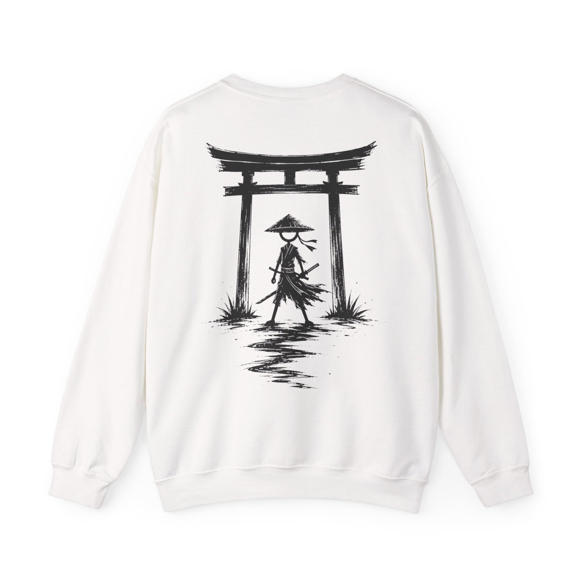 Samurai Torii Sweatshirt — Zen Japanese Graphic Crewneck