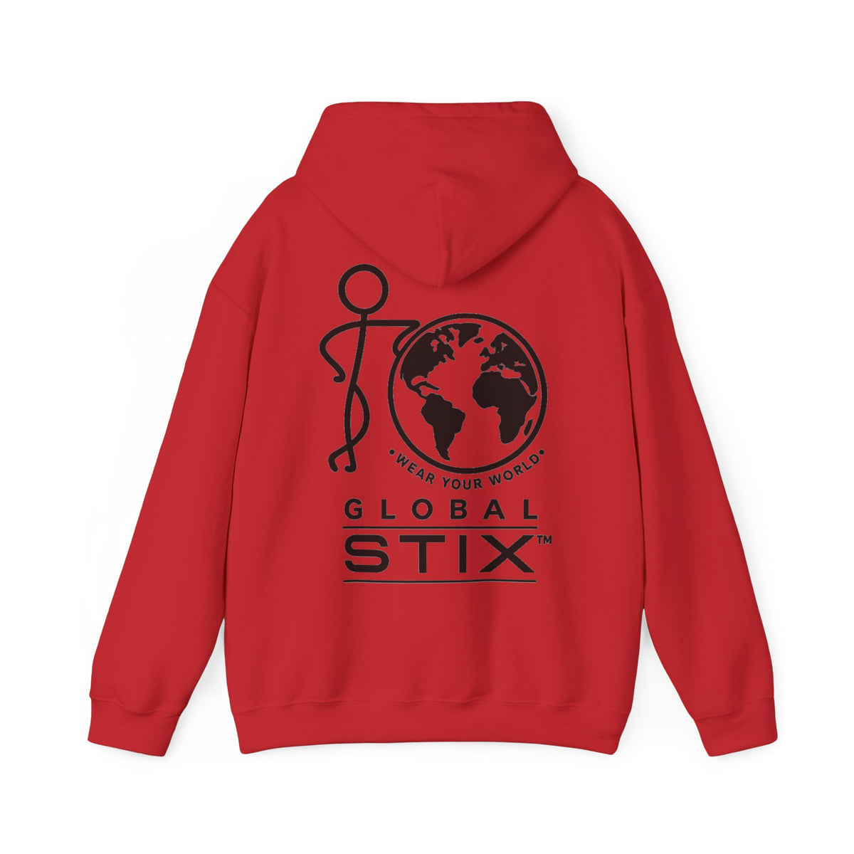 Global Stix Hoodie — Earth Logo Graphic Hooded Sweatshirt